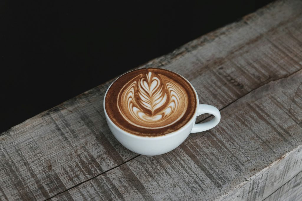 a delicious looking cup of coffee showing clever latte art