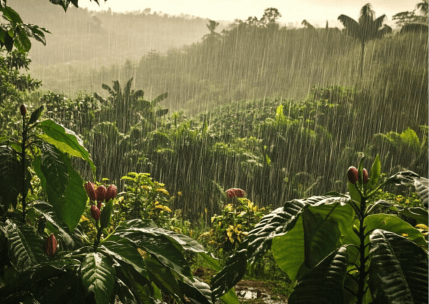 Nexessary Rainfall on a coffee plantation
