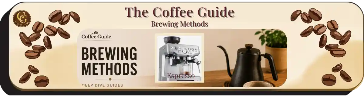 The Espresso Machine used to make the worlds most used Coffee Brewing Method