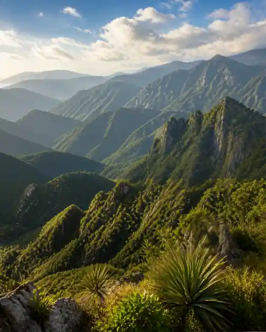 Sierra Madre mountain ranges in Mexico