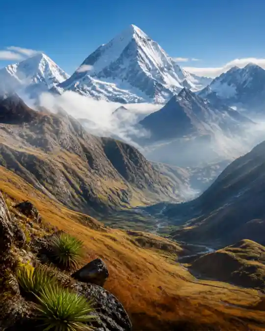 the Andes mountain range