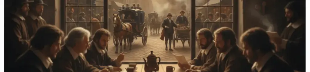 A 17th Century London coffee house set in the dank smokey streets of the Capital