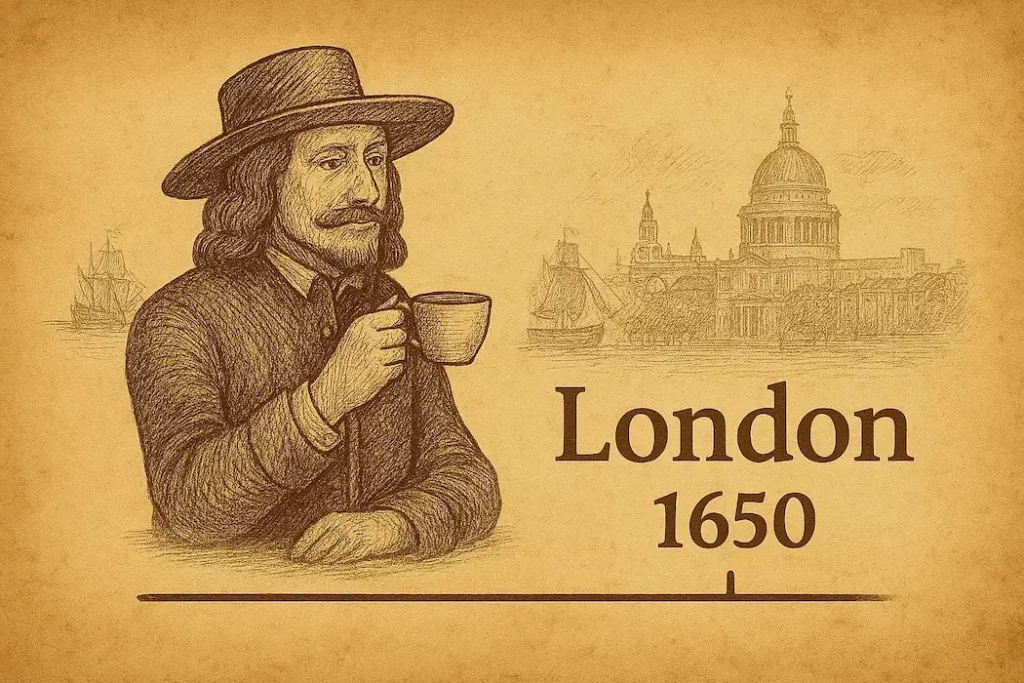 By 1650, the “black draught” had crossed the Channel, and in a small alleyway in Cornhill, London’s first coffee house opened its doors. But London didn’t just adopt coffee; it weaponized i