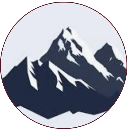 mountain peaks signifying the altitude of the coffee plantations