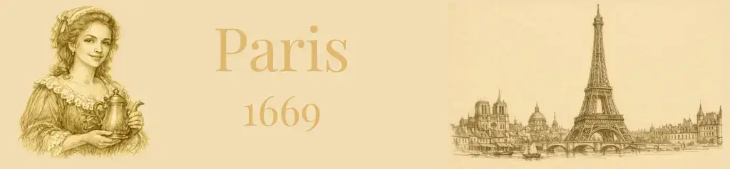 Where coffee met culture. Step into 1686 Paris to see how Café Procope transformed dark roasts into a theater of mirrors, marble, and philosophy.