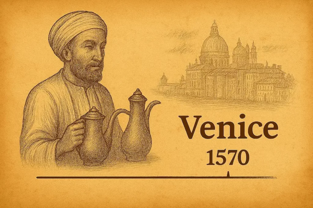 In 1570, through the bustling, salt-stained docks of the Venetian Republic, the first beans arrived—not as a beverage, but as a botanical curiosity. The Venice coffee culture had begun